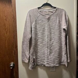 Calvin Klein performance pink and white sweater size small business casual
